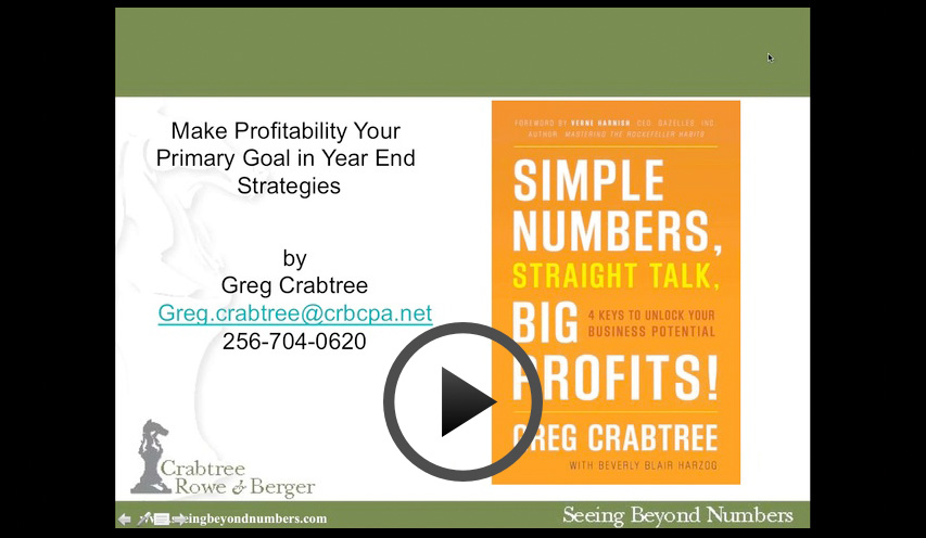Knowledge Matters_ Make Profit Your Primary Goal for Year End Planning 11-29-12 10.01 AM